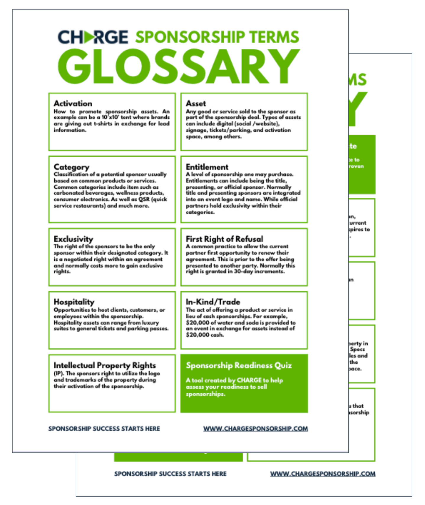 Sponsorship Terms Glossary